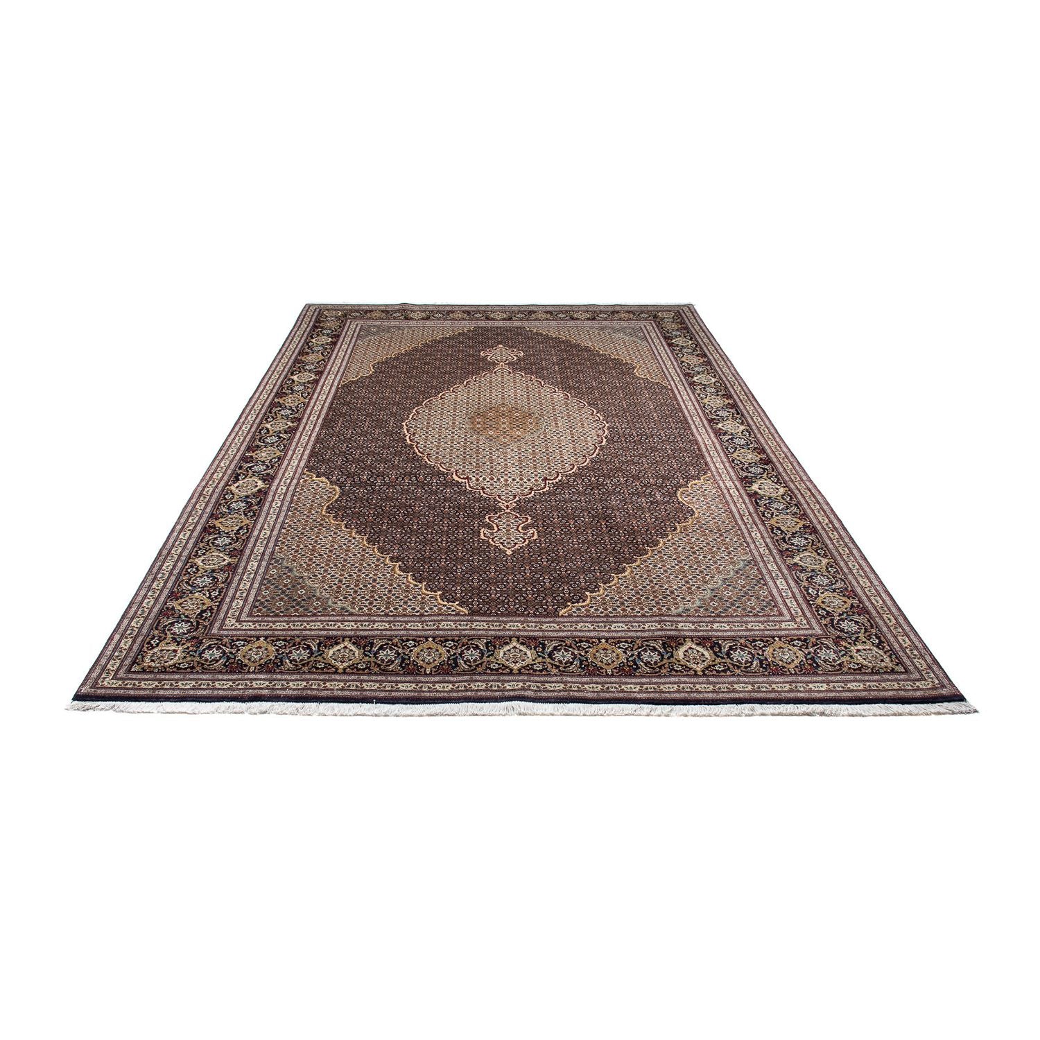 Alfombra persa - Tabriz - 300 x 195 cm - marrón