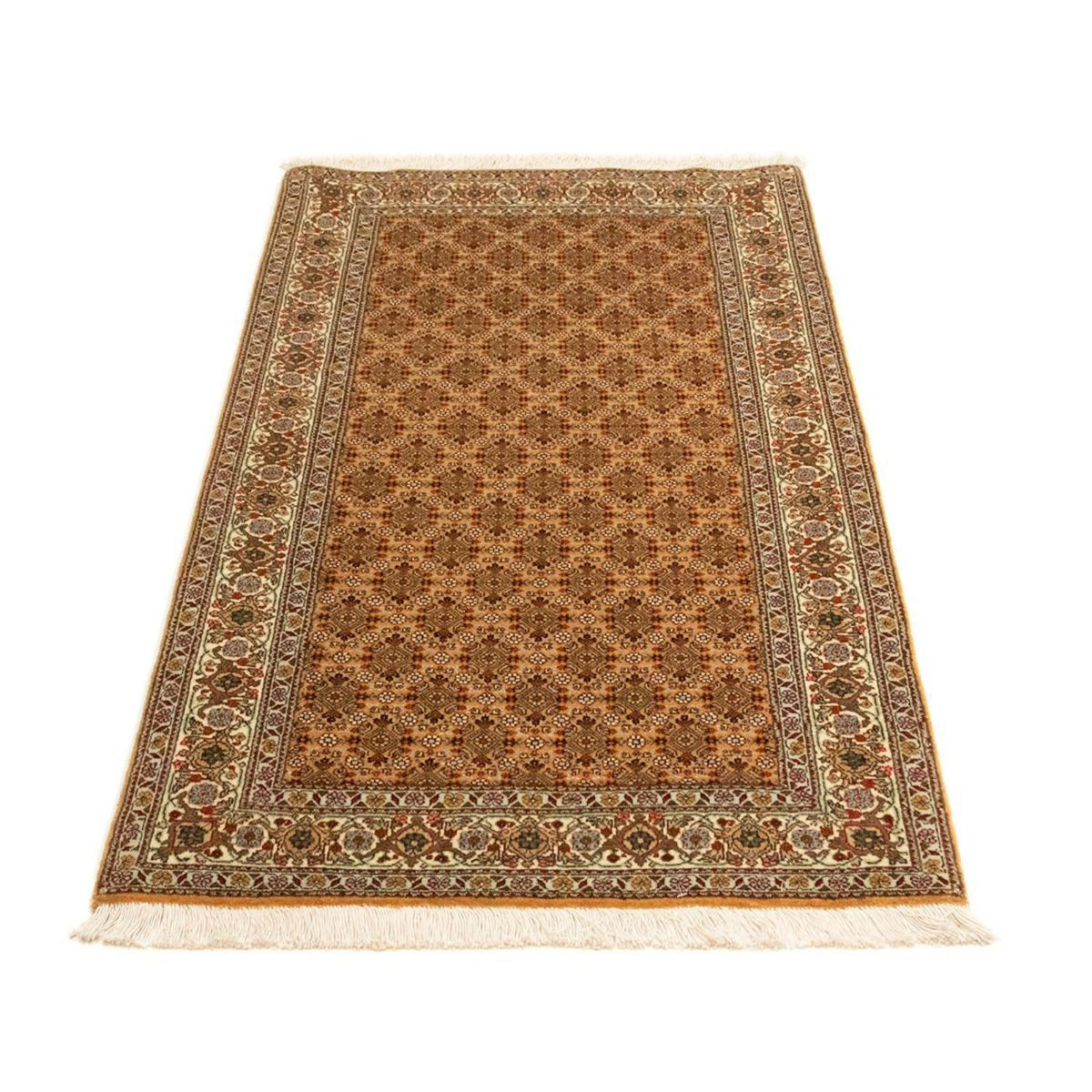 Alfombra Persa - Tabriz - Real - 134 x 75 cm - marrón claro
