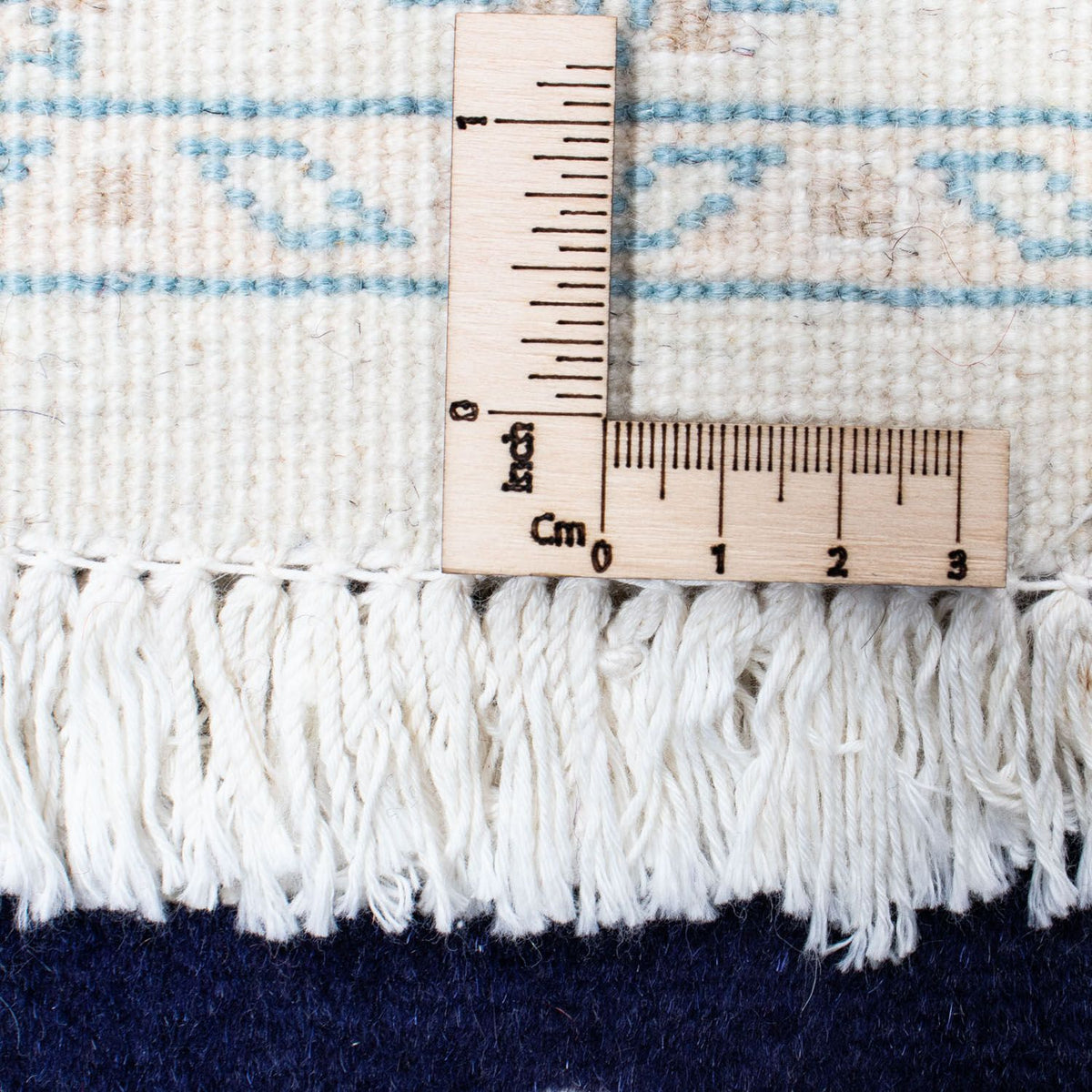 Alfombra de pasillo Alfombra persa - Nain - 393 x 83 cm - azul oscuro