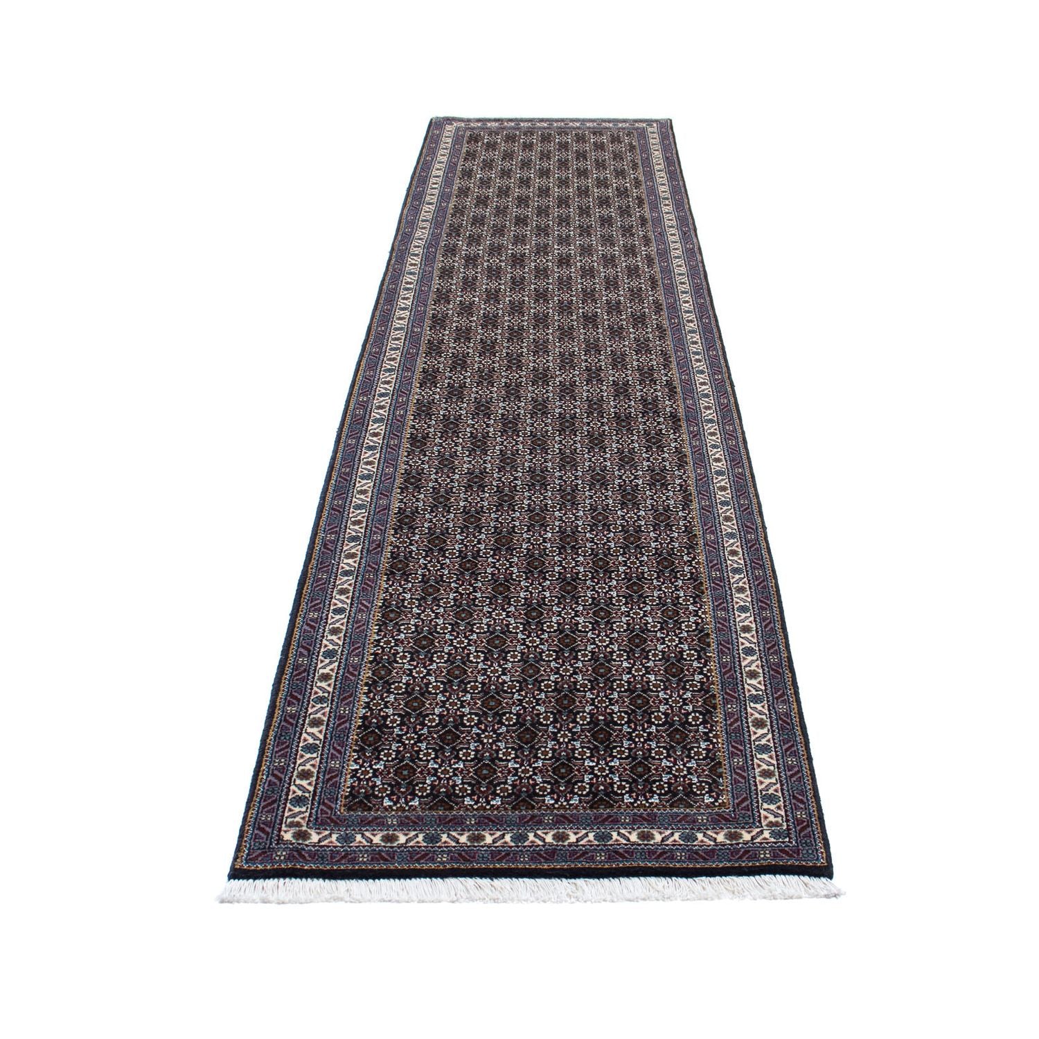 Alfombra de pasillo Alfombra persa - Tabriz - 348 x 71 cm - gris
