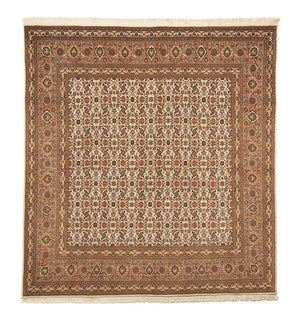 Alfombra persa - Tabriz cuadrado  - 215 x 202 cm - marrón claro