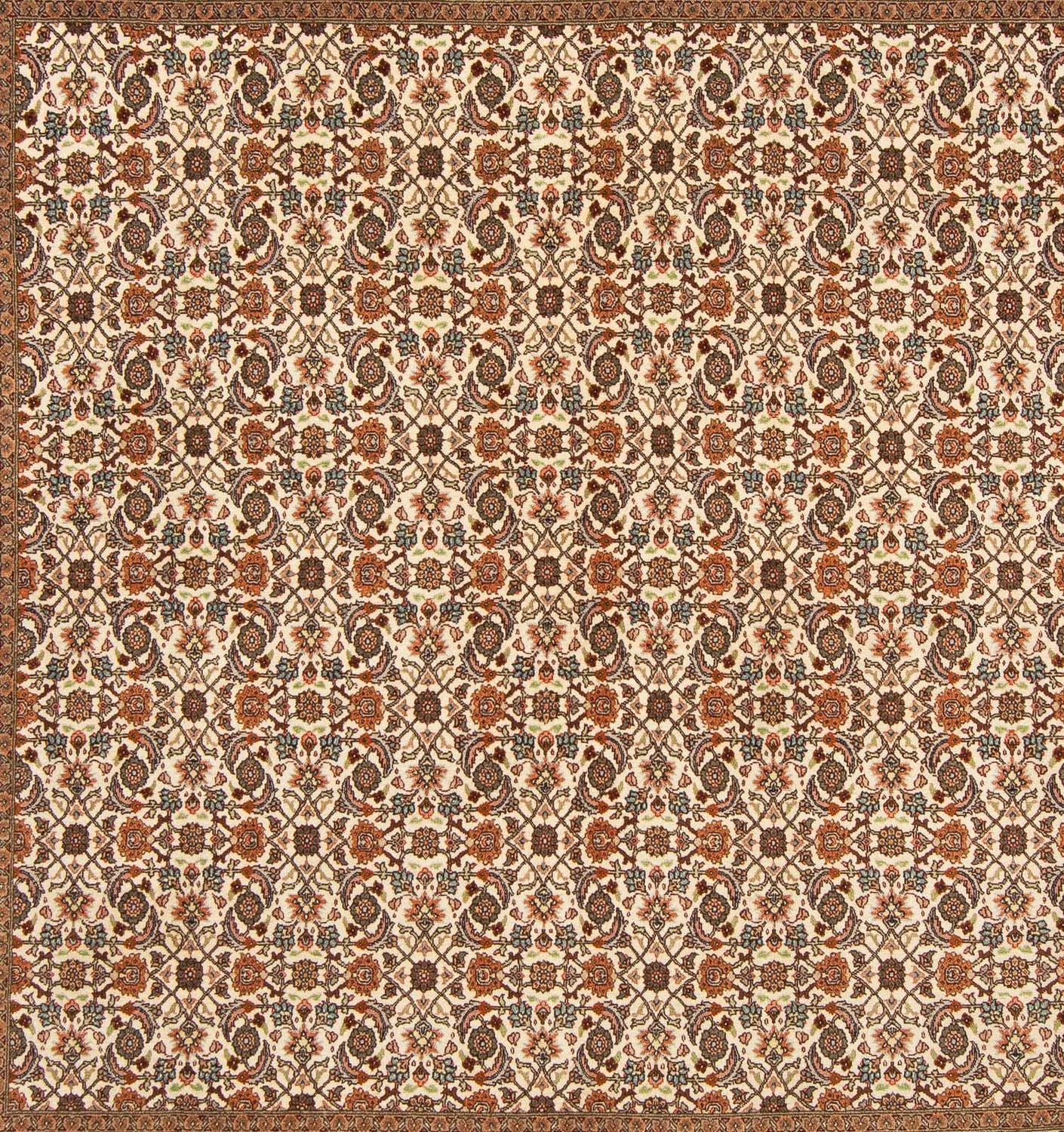 Alfombra persa - Tabriz cuadrado  - 215 x 202 cm - marrón claro