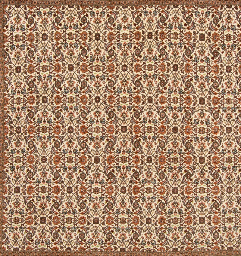 Alfombra persa - Tabriz cuadrado  - 215 x 202 cm - marrón claro