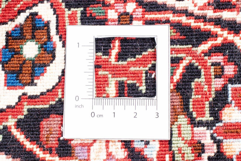 Alfombra persa - Bidjar redondo  - 160 x 160 cm - rojo oscuro