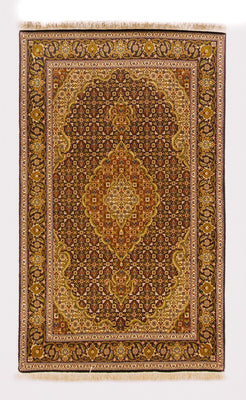 Alfombra persa - Tabriz - 152 x 100 cm - rojo oscuro