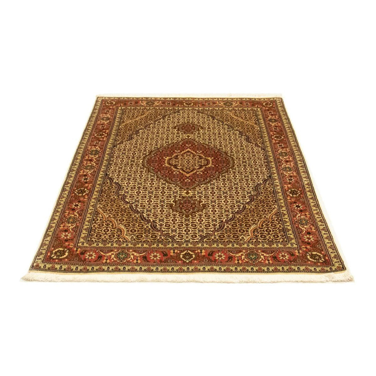 Alfombra Persa - Tabriz - Real - 150 x 102 cm - beige