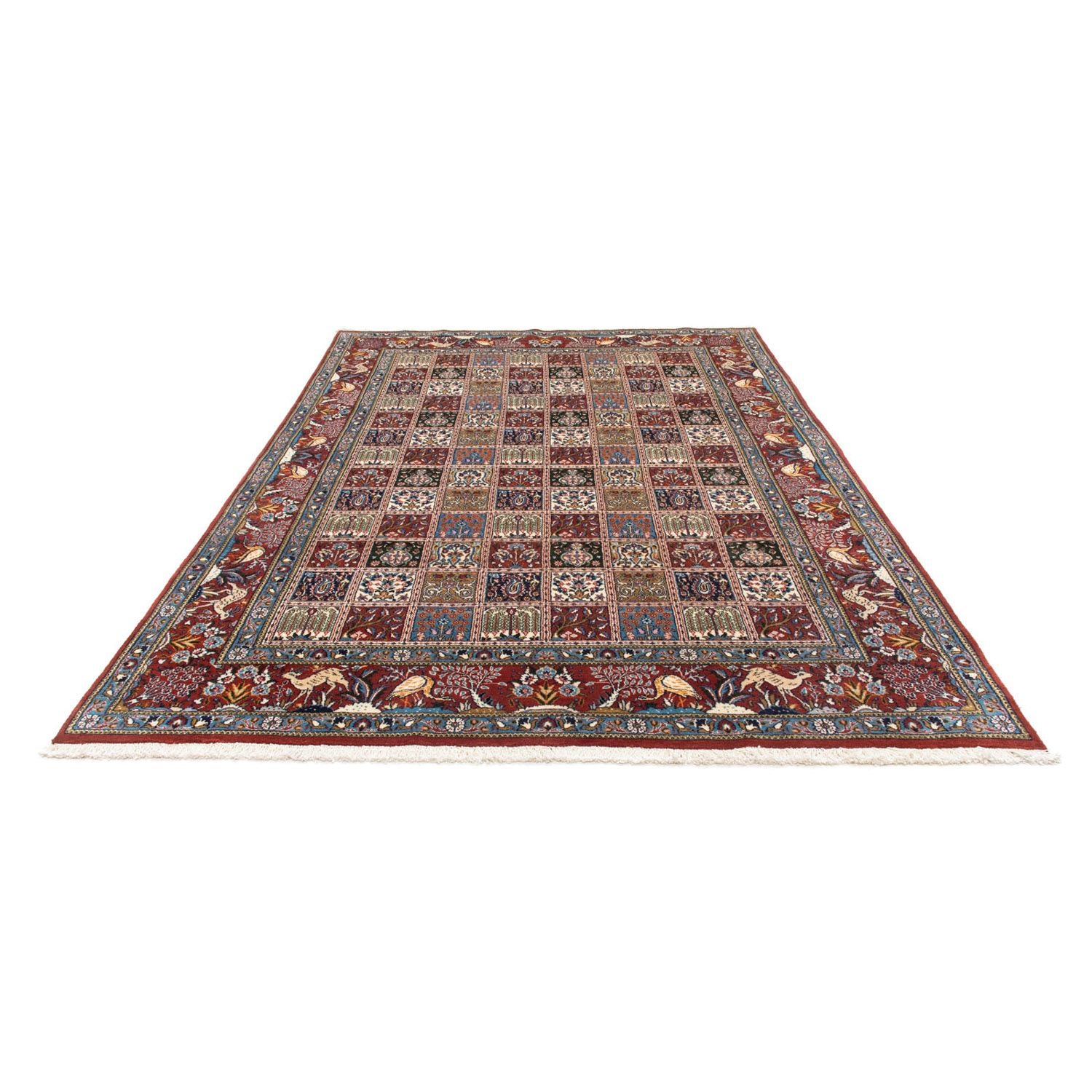 Alfombra persa - Clásica - 295 x 195 cm - rojo oscuro