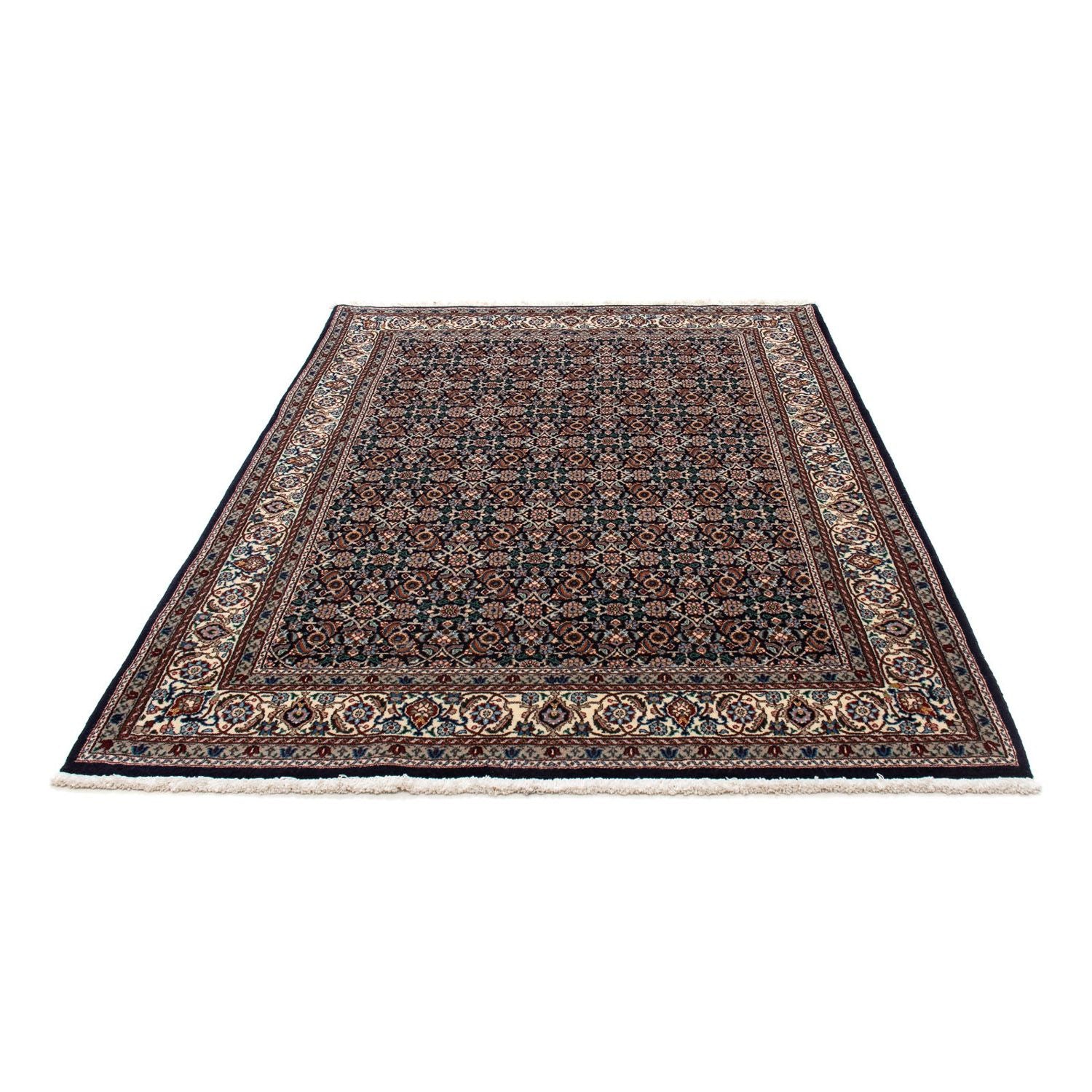 Alfombra persa - Clásica - 197 x 148 cm - azul oscuro