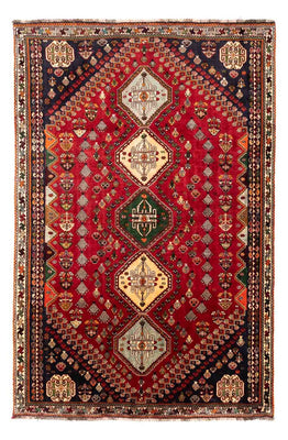 Alfombra persa - Nómada - 258 x 175 cm - rojo oscuro
