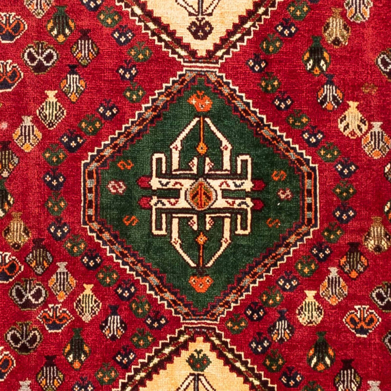 Alfombra persa - Nómada - 258 x 175 cm - rojo oscuro