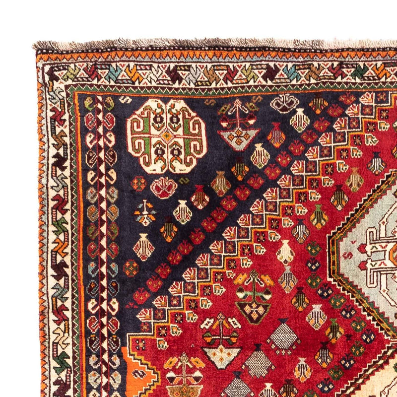 Alfombra persa - Nómada - 258 x 175 cm - rojo oscuro