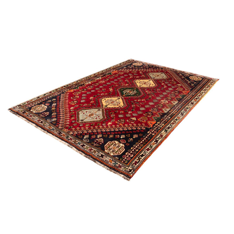 Alfombra persa - Nómada - 258 x 175 cm - rojo oscuro