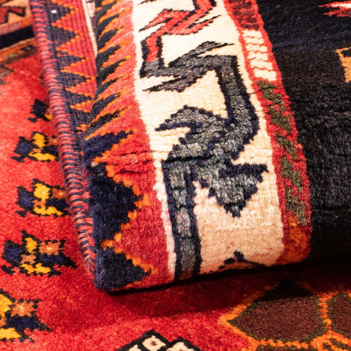 Alfombra persa - Nómada - 158 x 112 cm - rojo oscuro