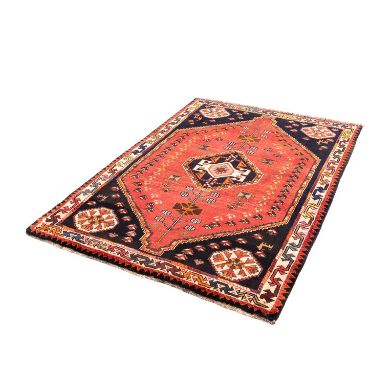 Alfombra persa - Nómada - 158 x 112 cm - rojo oscuro