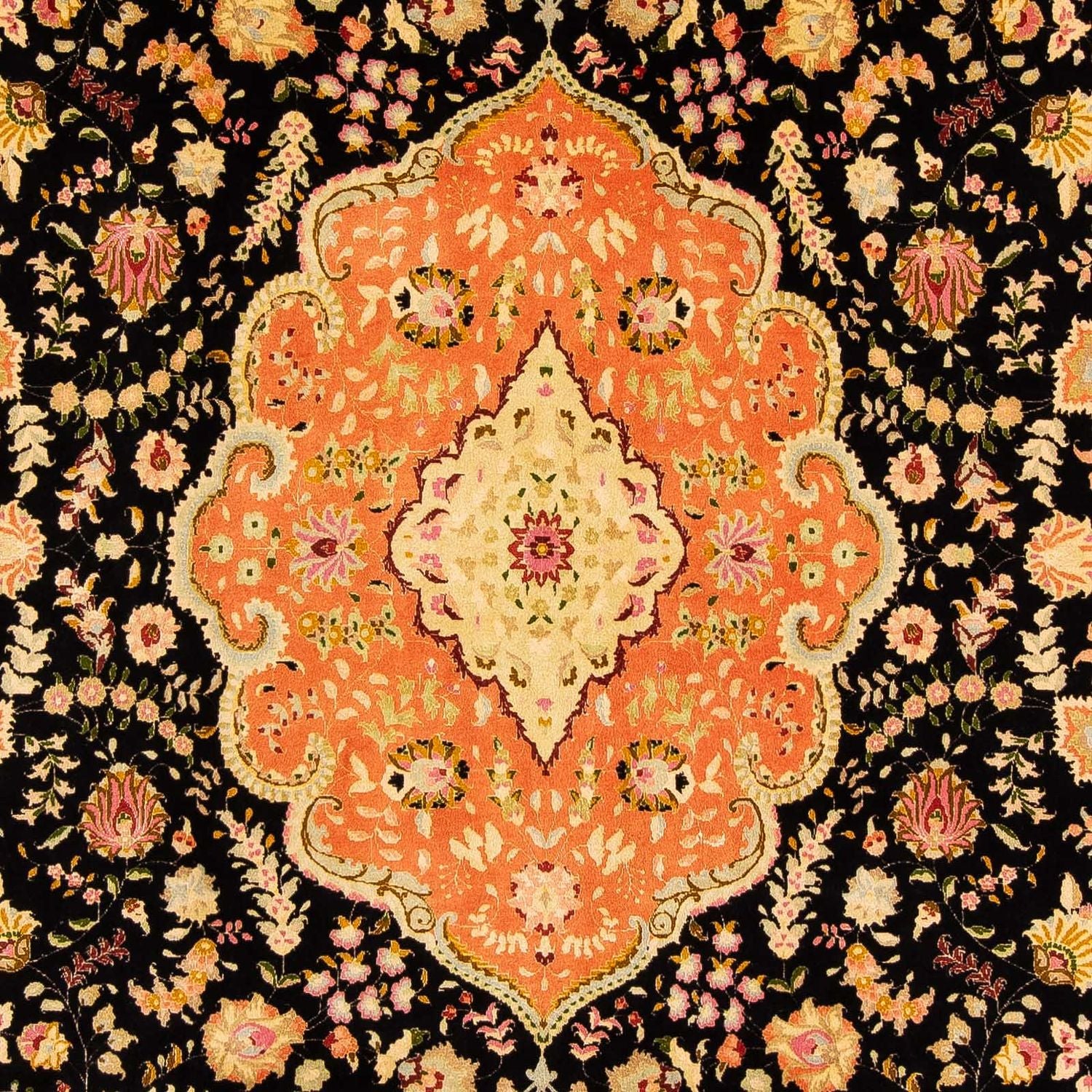 Alfombra Persa - Tabriz - Real - 302 x 197 cm - marrón claro