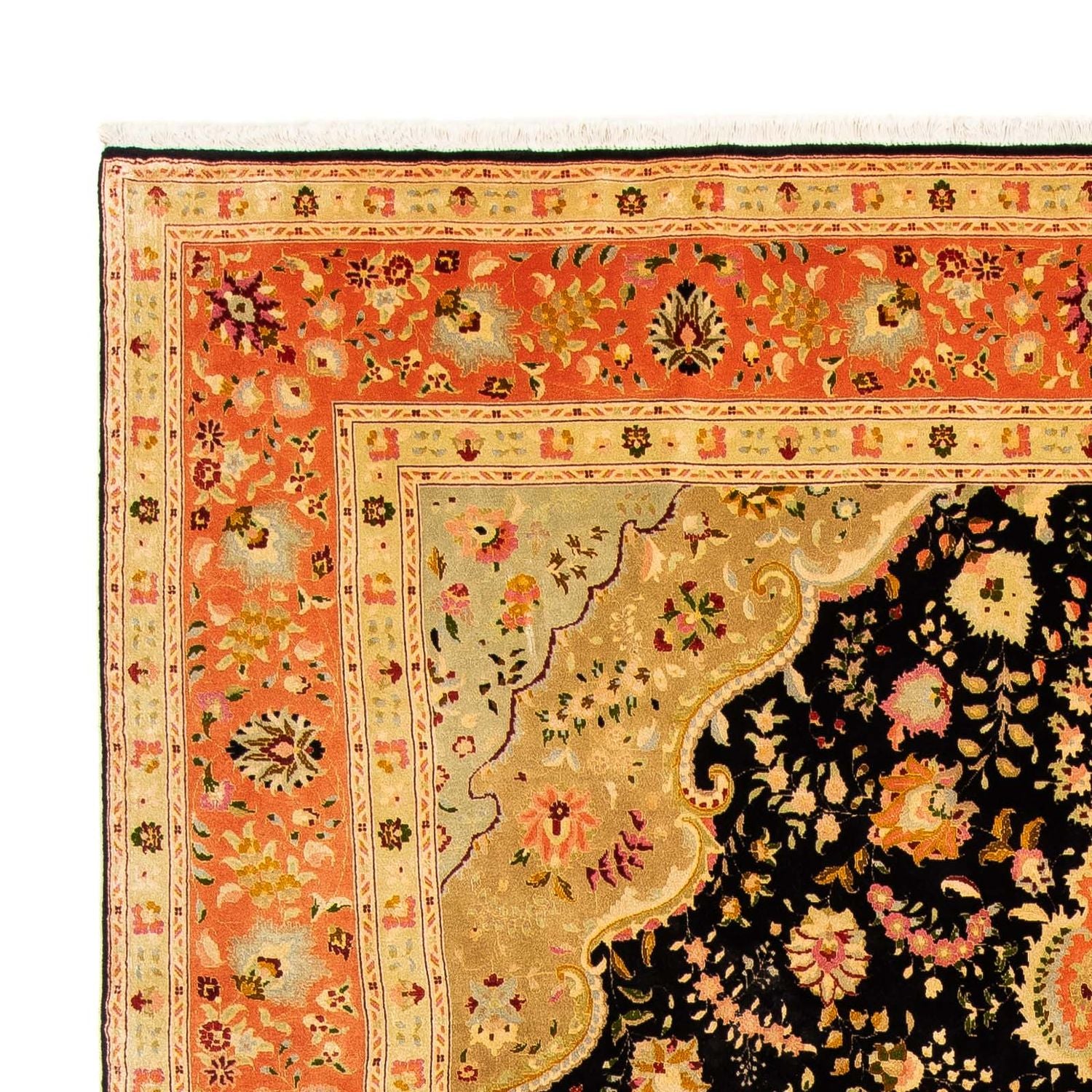 Alfombra Persa - Tabriz - Real - 302 x 197 cm - marrón claro