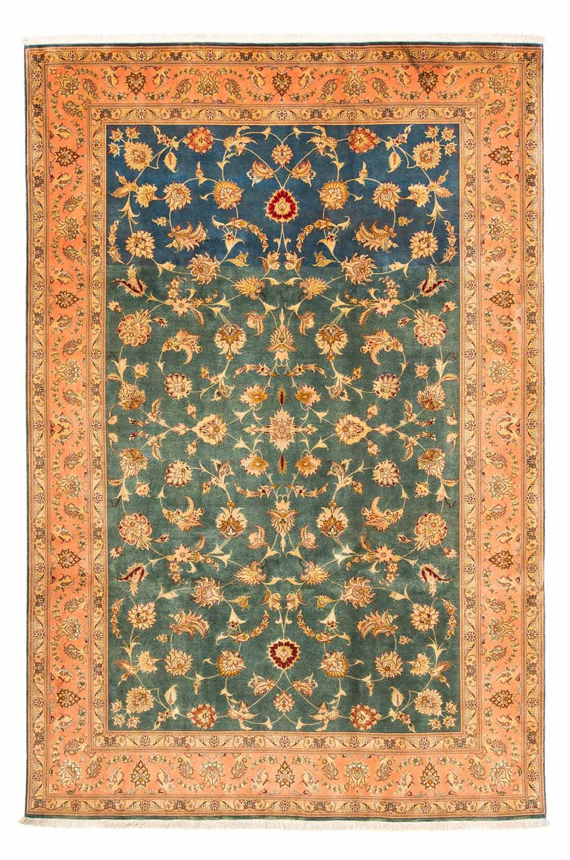 Alfombra Persa - Tabriz - Real - 305 x 200 cm - verde claro