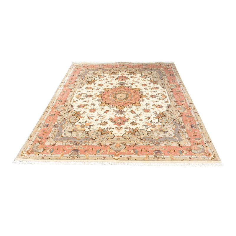 Alfombra Persa - Tabriz - Real - 206 x 152 cm - beige