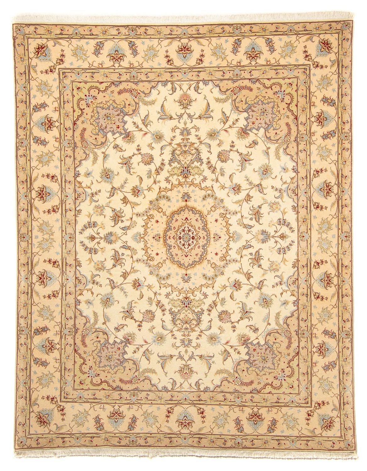 Alfombra Persa - Tabriz - Real - 268 x 198 cm - beige