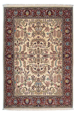 Alfombra persa - Ghom - 207 x 142 cm - beige