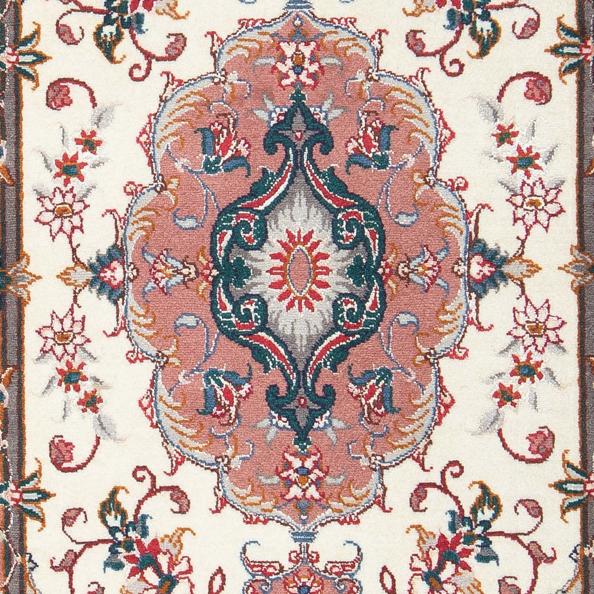 Alfombra Persa - Tabriz - Real - 90 x 60 cm - beige