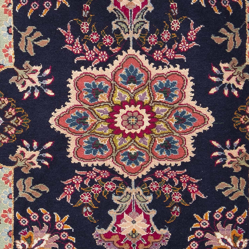 Alfombra Persa - Tabriz - Real - 90 x 60 cm - azul oscuro