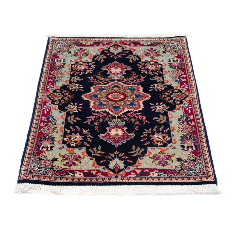 Alfombra Persa - Tabriz - Real - 90 x 60 cm - azul oscuro