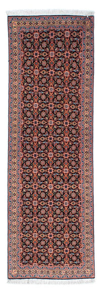 Alfombra de pasillo Alfombra persa - Tabriz - 202 x 67 cm - azul oscuro