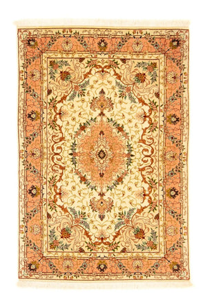 Alfombra Persa - Tabriz - Real - 148 x 98 cm - beige