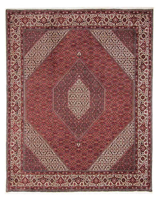 Alfombra persa - Bidjar - 295 x 251 cm - rojo oscuro