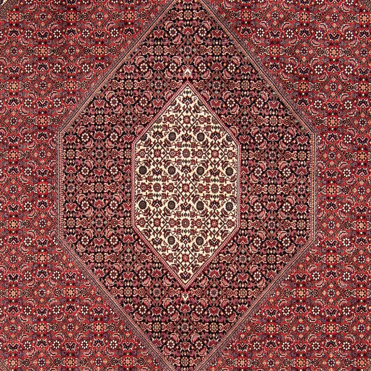 Alfombra persa - Bidjar - 295 x 251 cm - rojo oscuro