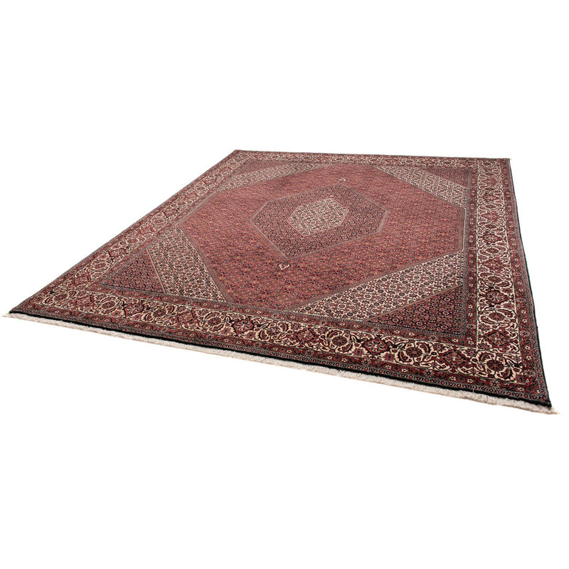 Alfombra persa - Bidjar - 295 x 251 cm - rojo oscuro