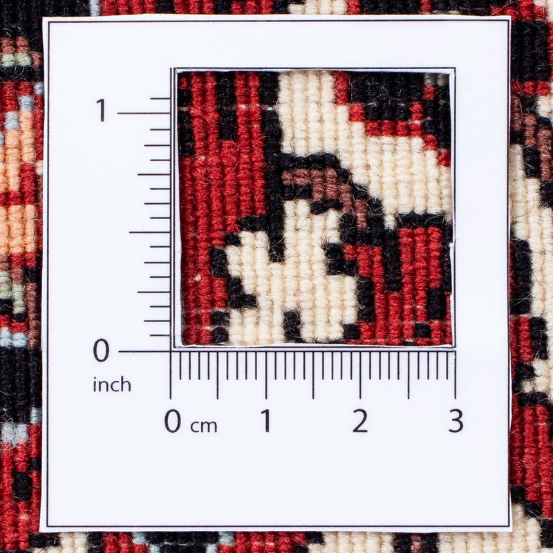 Alfombra persa - Bidjar - 295 x 251 cm - rojo oscuro