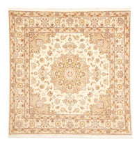 Alfombra Persa - Tabriz - Real cuadrado  - 206 x 202 cm - beige