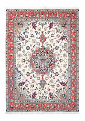Alfombra Persa - Tabriz - Real - 205 x 146 cm - beige