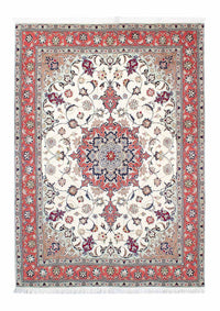 Alfombra Persa - Tabriz - Real - 205 x 146 cm - beige