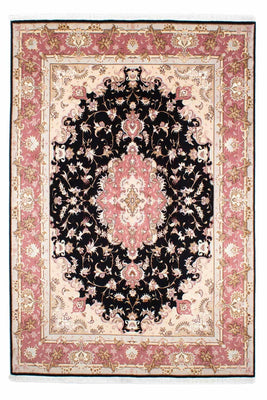 Alfombra Persa - Tabriz - Real - 243 x 168 cm - azul oscuro