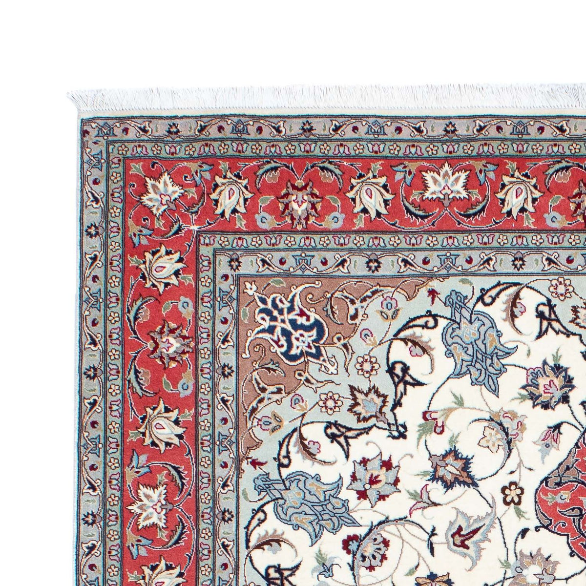 Alfombra Persa - Tabriz - Real - 215 x 153 cm - beige