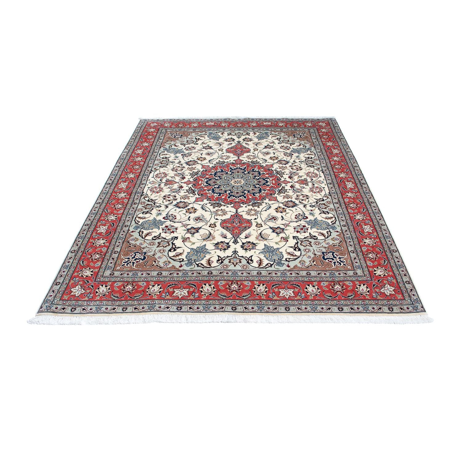 Alfombra Persa - Tabriz - Real - 215 x 153 cm - beige