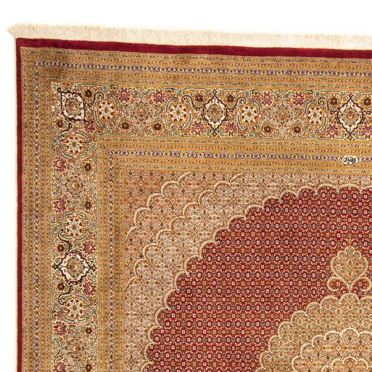 Alfombra persa - Tabriz cuadrado  - 248 x 246 cm - rojo oscuro