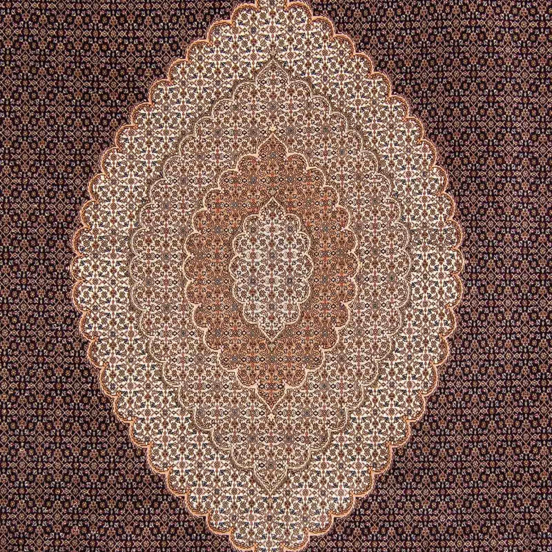 Alfombra persa - Tabriz - 352 x 252 cm - marrón claro