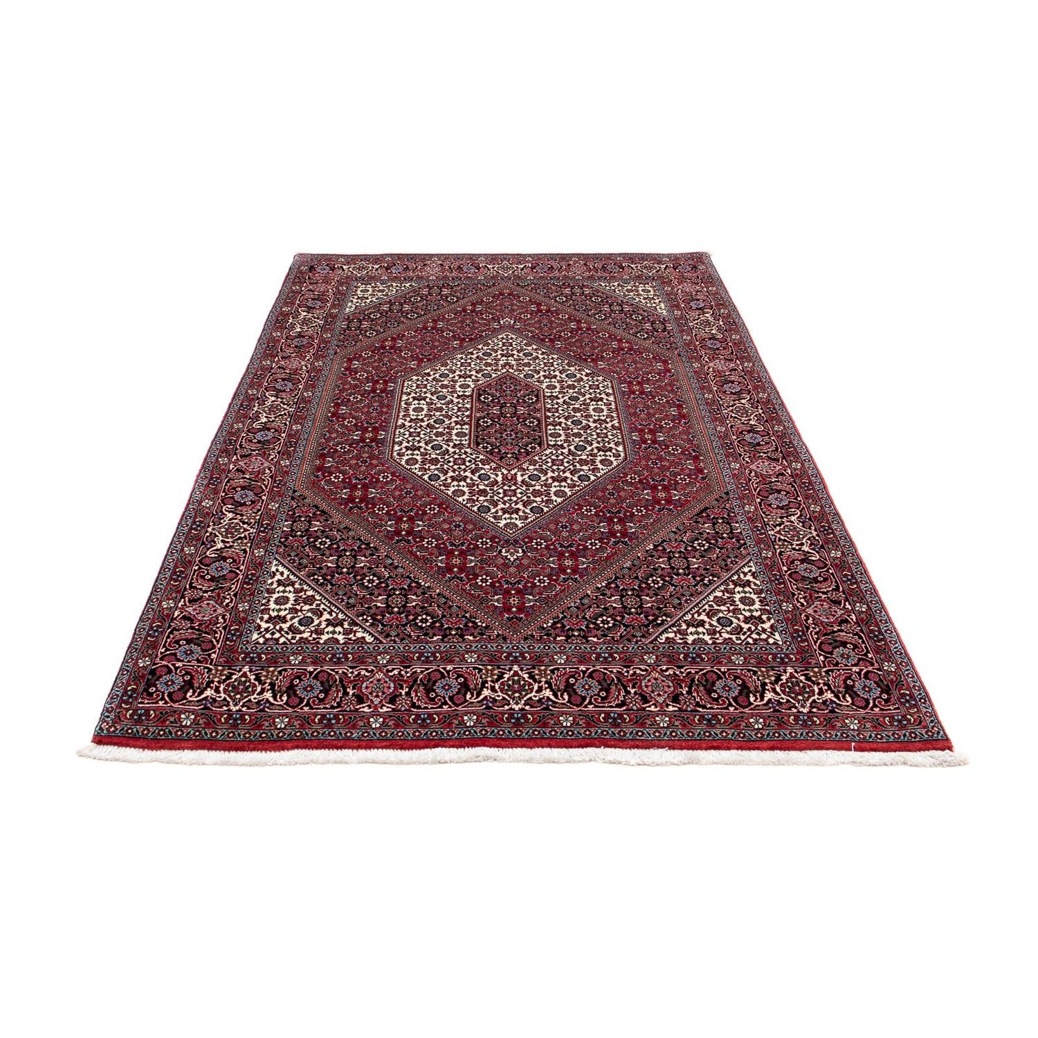 Alfombra persa - Bidjar - 210 x 130 cm - rojo claro