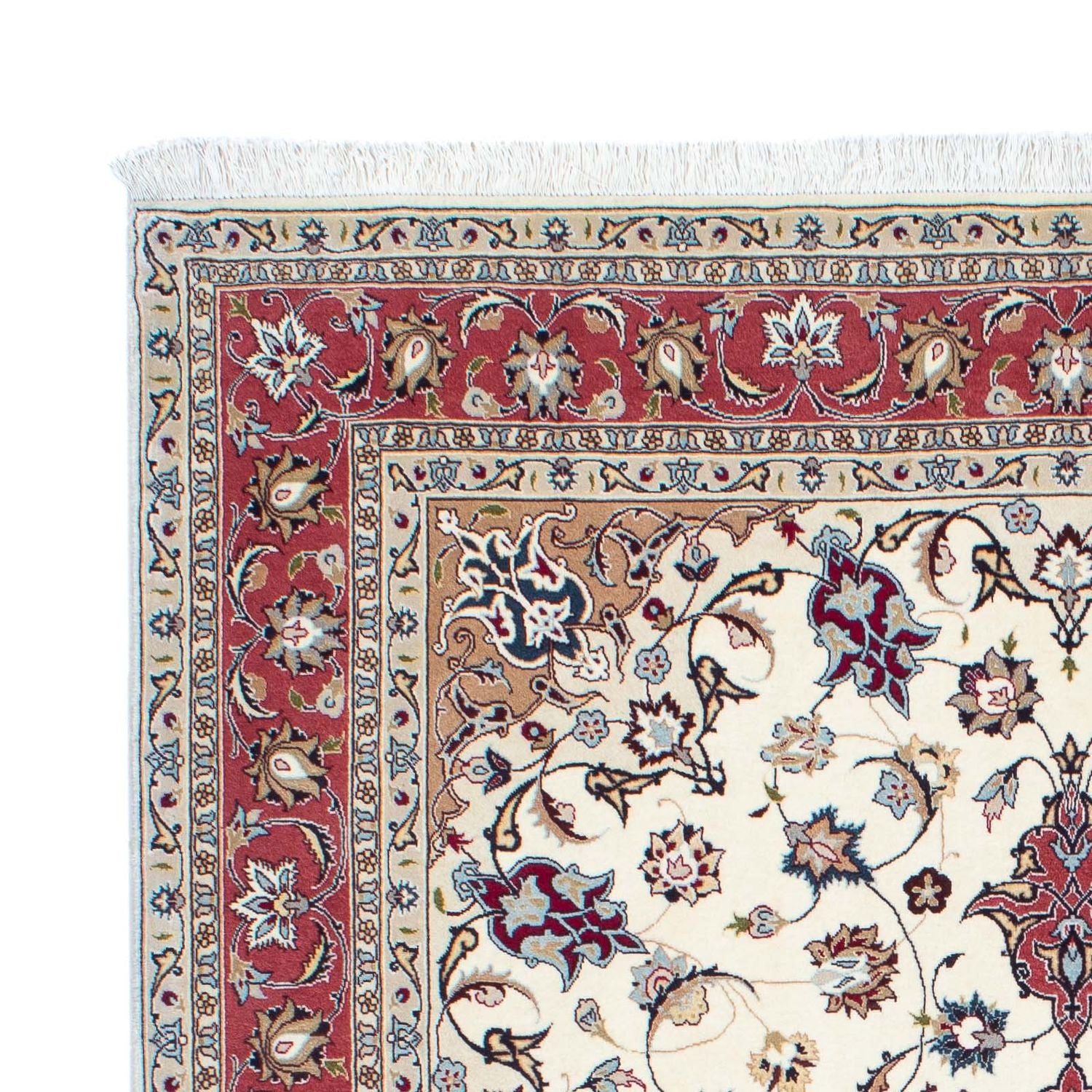 Alfombra Persa - Tabriz - Real - 198 x 154 cm - beige