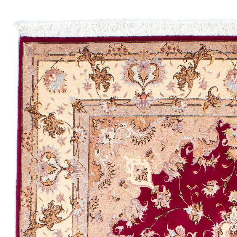 Alfombra Persa - Tabriz - Real - 243 x 165 cm - rojo oscuro