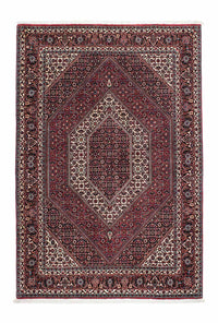 Alfombra persa - Bidjar - 195 x 136 cm - rojo claro