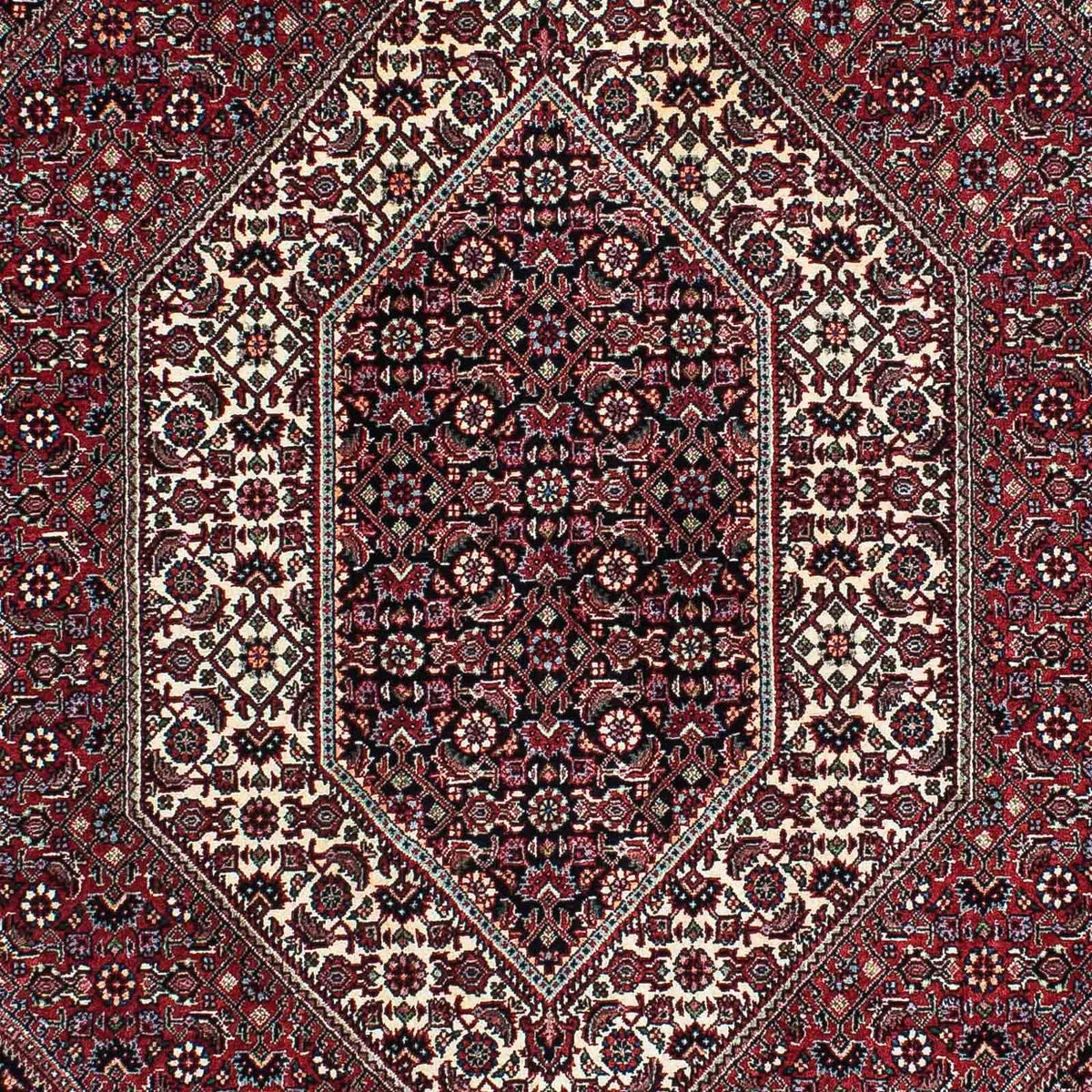 Alfombra persa - Bidjar - 195 x 136 cm - rojo claro
