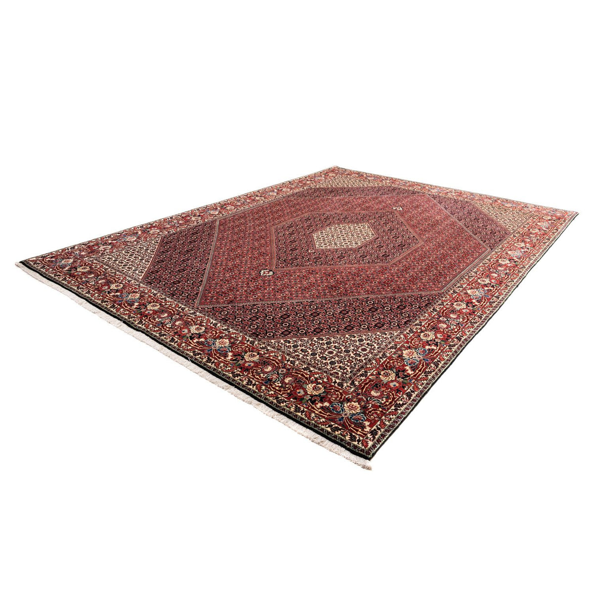 Alfombra persa - Bidjar - 346 x 252 cm - rojo