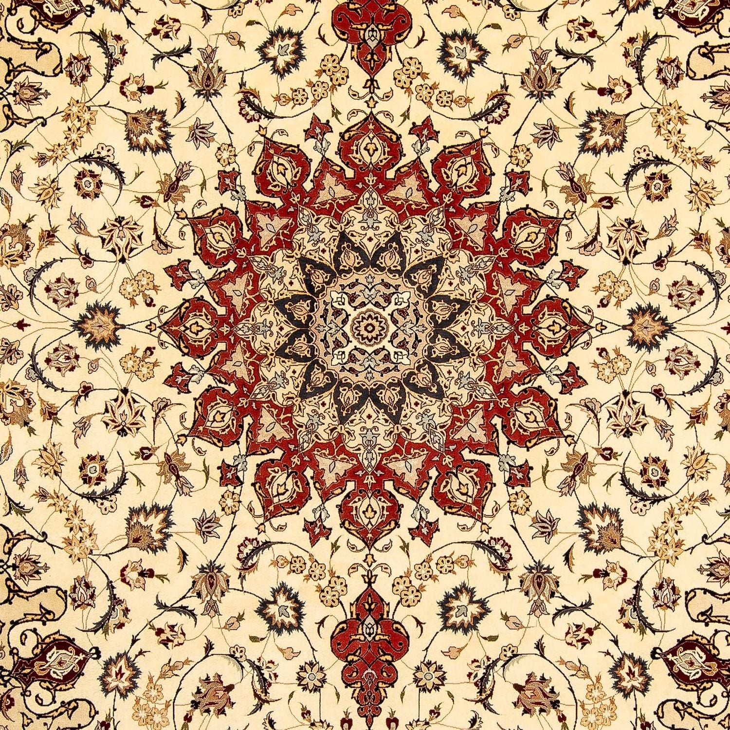 Alfombra Persa - Tabriz - Real - 351 x 252 cm - beige