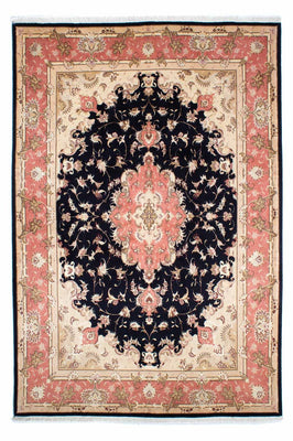 Alfombra Persa - Tabriz - Real - 245 x 168 cm - azul oscuro