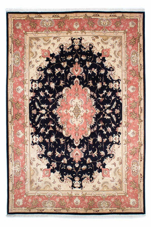 Alfombra Persa - Tabriz - Real - 245 x 168 cm - azul oscuro